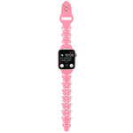 Butterfly Hollow Silicone Watch Band, For Apple Watch Series 8&7 45mm, For Apple Watch Series 8&7 41mm