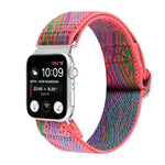 Buckle Elastic Nylon Watch Band, For Apple Watch Series 8&7 45mm, For Apple Watch Series 8&7 41mm
