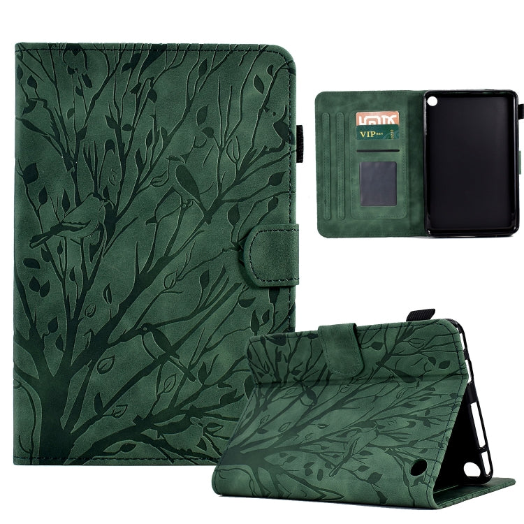 Fortune Tree Pressure Flower PU Tablet Case with Wake-up / Sleep Function, For Amazon Fire 7 2022, For Amazon Kindle Paperwhite / 2 / 3 / 4, For Amazon Kindle Paperwhite 2021, For Lenovo M10 HD 2nd X306X, For Huawei MatePad SE                          ...