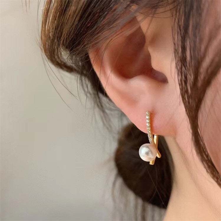 Temperament Ladies Light Luxury Pearl Double Layer Earrings Diamond Earrings, EH1490, EH0668, EH1595, EH1220, EH1509, EH1667, EH1291, EH1661, EH1671, EH1666, EH0829, EH0820, EH1649, EH1485, EH1560, EH1662, EH1650, EH1631, EH1628, EH0997, EH0518, EH1543...