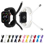 Stretch Plain Silicone Bean Watch Band, For Apple Watch 4 44mm, For Apple Watch 3 38mm, For Apple Watch 3 42mm, For Apple Watch 2 38mm