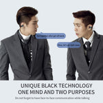 YX08 Ultra-light Ear-hook Stereo Wireless V5.0 Bluetooth Earphones, Binaural, Double