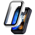 PC + Tempered Film Integrated Protective Watch Case, For Huawei Band 10 / 9 / 8