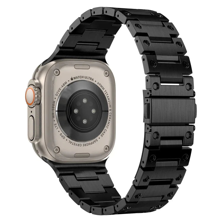 Double Rows Metal Watch Band, For Apple Watch 6 40mm, For Apple Watch 6 44mm, For Apple Watch 5 44mm, For Apple Watch 5 40mm, For Apple Watch 4 44mm, For Apple Watch 4 40mm, For Apple Watch 3 38mm, For Apple Watch 3 42mm, For Apple Watch 2 42mm        ...