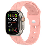 Football Texture Silicone Watch Band, For Apple Watch Ultra 2 49mm, For Apple Watch 9 45mm, For Apple Watch 9 41mm, For Apple Watch Ultra 49mm