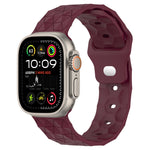 Football Texture Silicone Watch Band, For Apple Watch Ultra 2 49mm, For Apple Watch 9 45mm, For Apple Watch 9 41mm, For Apple Watch Ultra 49mm