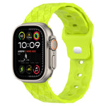 Football Texture Silicone Watch Band, For Apple Watch Ultra 2 49mm, For Apple Watch 9 45mm, For Apple Watch 9 41mm, For Apple Watch Ultra 49mm