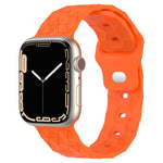 Football Texture Silicone Watch Band, For Apple Watch 7 41mm, For Apple Watch 7 45mm, For Apple Watch SE 40mm, For Apple Watch SE 44mm