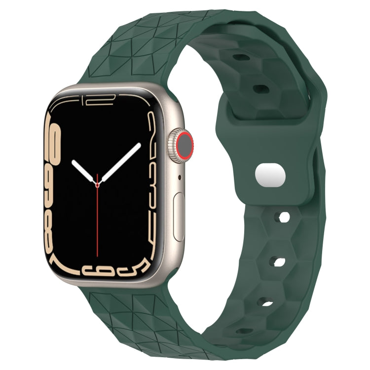 Football Texture Silicone Watch Band, For Apple Watch 4 44mm, For Apple Watch 4 40mm, For Apple Watch 3 38mm, For Apple Watch 3 42mm