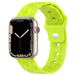 Football Texture Silicone Watch Band, For Apple Watch 4 44mm, For Apple Watch 4 40mm, For Apple Watch 3 38mm, For Apple Watch 3 42mm