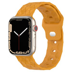 Football Texture Silicone Watch Band, For Apple Watch Series 10 46mm, For Apple Watch Series 10 42mm, For Apple Watch SE 2023 44mm, For Apple Watch SE 2023 40mm