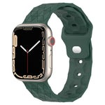 Football Texture Silicone Watch Band, For Apple Watch Ultra 2 49mm, For Apple Watch 9 45mm, For Apple Watch 9 41mm, For Apple Watch Ultra 49mm