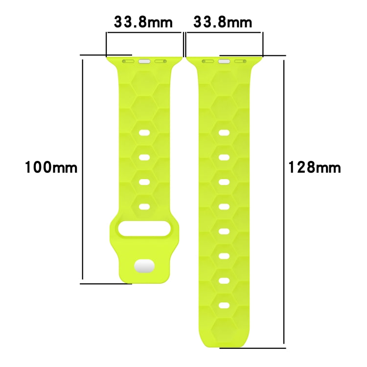 Football Texture Silicone Watch Band, For Apple Watch 7 41mm, For Apple Watch 7 45mm, For Apple Watch SE 40mm, For Apple Watch SE 44mm