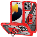 TPU + PC Lens Protection Phone Case with Ring Holder, For iPhone 17e / 16e, For iPhone 17 Pro Max, For iPhone 17, For iPhone Air, For iPhone 16 Pro Max, For iPhone 16 Pro, For iPhone 16 Plus, For iPhone 16, For iPhone 15 Pro Max