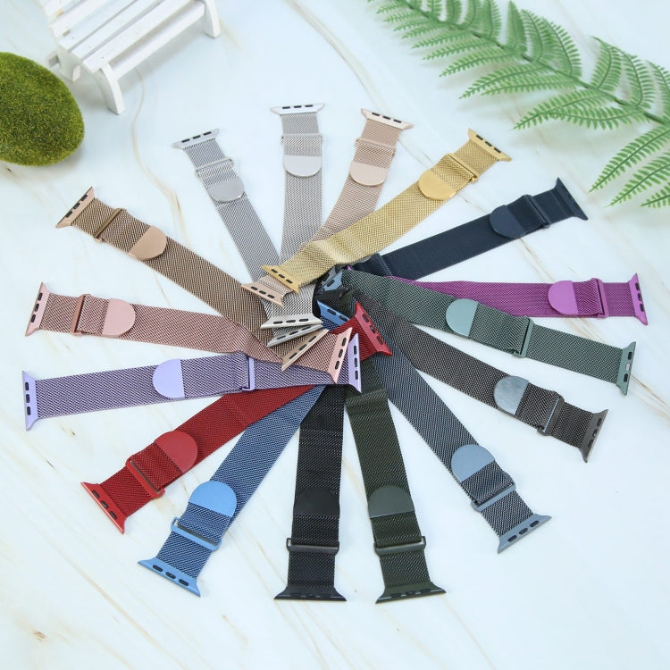 Milanese Metal Magnetic Watch Band, For Apple Watch SE 2023 40mm, For Apple Watch Ultra 2 49mm, For Apple Watch 8 45mm