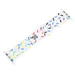 Rainbow Raindrops Silicone Watch Band, For Apple Watch 5 44mm, For Apple Watch 5 40mm, For Apple Watch 4 44mm, For Apple Watch 4 40mm