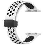 Magnetic Buckle Silicone Watch Band, For Apple Watch Ultra 49mm, For Apple Watch SE 2023 44mm, For Apple Watch SE 2023 40mm
