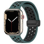 Magnetic Buckle Silicone Watch Band, For Apple Watch 3 42mm, For Apple Watch 2 42mm, For Apple Watch 2 38mm