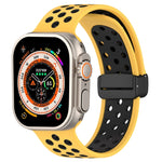 Magnetic Buckle Silicone Watch Band, For Apple Watch Ultra 49mm, For Apple Watch SE 2023 44mm, For Apple Watch SE 2023 40mm
