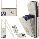 Rhombic Texture Card Bag Phone Case with Long Lanyard, For iPhone 14 Pro Max, For iPhone 13 Pro Max, For iPhone 13 Pro, For iPhone 13, For iPhone 12 / 12 Pro, For iPhone 12 Pro Max
