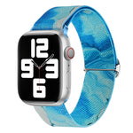 Painted Pattern Nylon Replacement Watch Band, For Apple Watch SE 2023 44mm, For Apple Watch Ultra 49mm, For Apple Watch SE 2023 40mm, For Apple Watch 8 41mm, For Apple Watch 8 45mm, For Apple Watch Ultra 2 49mm