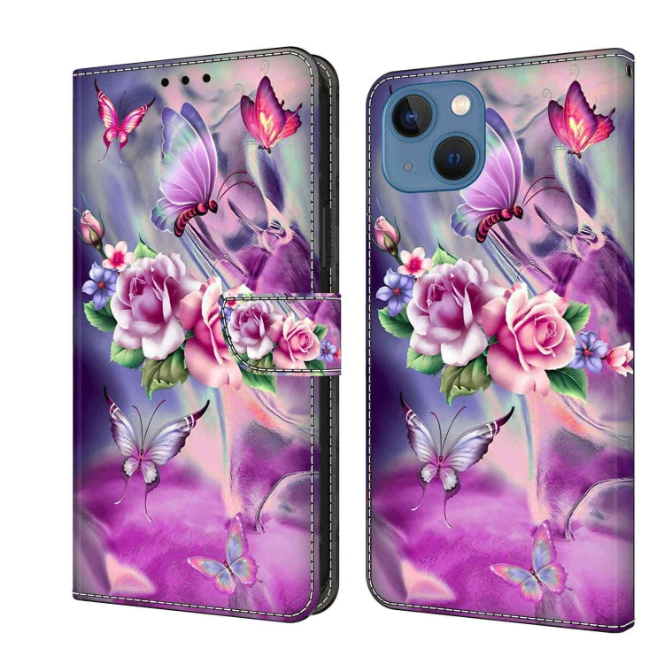 Crystal 3D Shockproof Protective Leather Phone Case, For iPhone 13 / 14, For iPhone 15 Pro