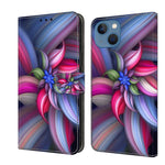 Crystal 3D Shockproof Protective Leather Phone Case, For iPhone 13 / 14, For iPhone 15 Pro