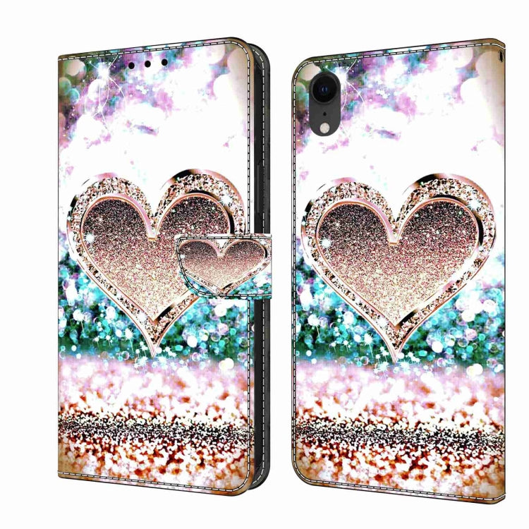 Crystal 3D Shockproof Protective Leather Phone Case, For iPhone XR, For iPhone XS Max
