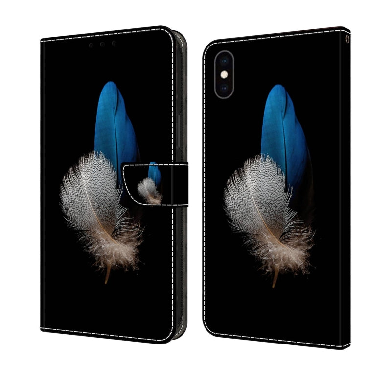 Crystal 3D Shockproof Protective Leather Phone Case, For iPhone XR, For iPhone XS Max
