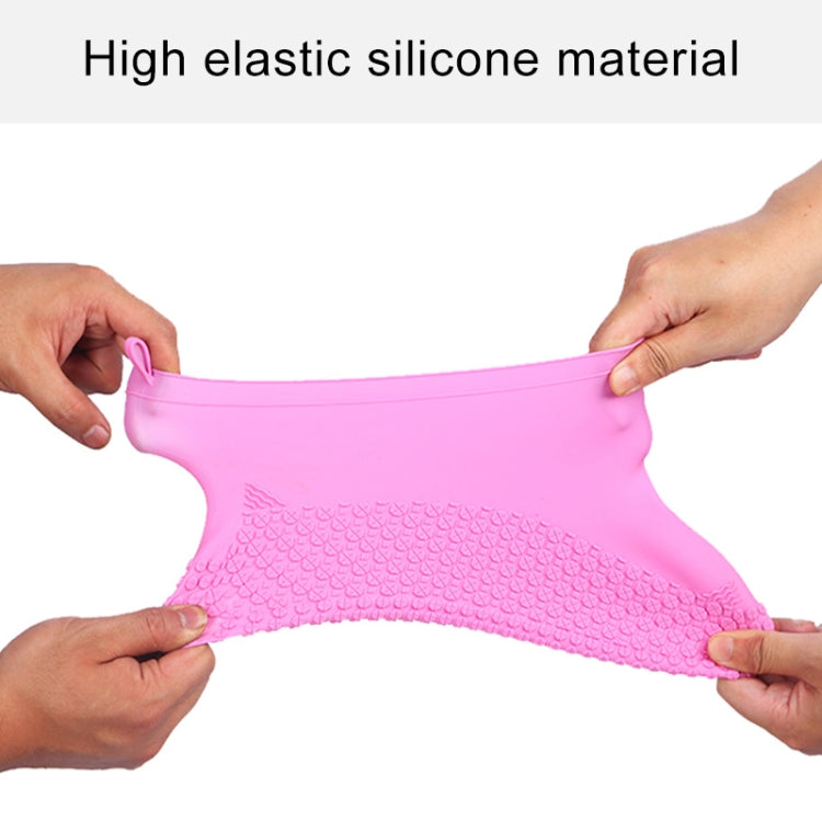 Silicone Non-slip Thickened Wear-resistant Waterproof Shoe Boots Cover, S, L, M