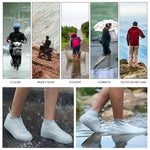 Silicone Non-slip Thickened Wear-resistant Waterproof Shoe Boots Cover, S, L, M