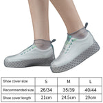 Silicone Non-slip Thickened Wear-resistant Waterproof Shoe Boots Cover, S, L, M