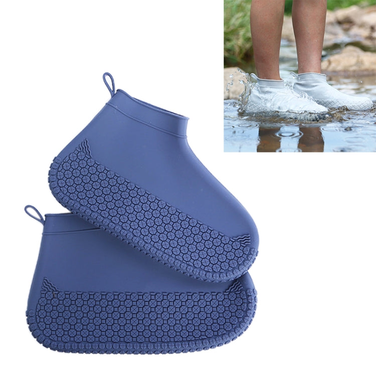 Silicone Non-slip Thickened Wear-resistant Waterproof Shoe Boots Cover, S, L, M