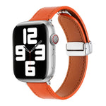 Magnetic Buckle Skin Feel Leather Watch Band, For Apple Watch Serie 4 40mm, For Apple Watch 38mm, For Apple Watch Serie 3 38mm, For Apple Watch Serie 3 42mm, For Apple Watch Serie 2 42mm, For Apple Watch Serie 2 38mm