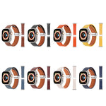 Magnetic Buckle Skin Feel Leather Watch Band, For Apple Watch SE 2023 44mm, For Apple Watch Ultra 49mm, For Apple Watch SE 2023 40mm, For Apple Watch SE 2022 40mm, For Apple Watch Serie 9 41mm, For Apple Watch SE 2022 44mm