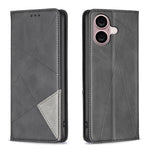 Rhombus Texture Magnetic Leather Phone Case, For iPhone 18 Pro Max/17 Pro Max, For iPhone 18 Pro/17 Pro, For iPhone 17, For iPhone 17 Air, For iPhone 16 Pro Max, For iPhone 16 Pro, For iPhone 16 Plus, For iPhone 16