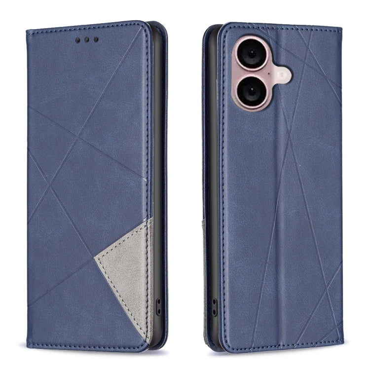 Rhombus Texture Magnetic Leather Phone Case, For iPhone 18 Pro Max/17 Pro Max, For iPhone 18 Pro/17 Pro, For iPhone 17, For iPhone 17 Air, For iPhone 16 Pro Max, For iPhone 16 Pro, For iPhone 16 Plus, For iPhone 16