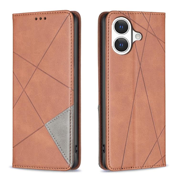 Rhombus Texture Magnetic Leather Phone Case, For iPhone 18 Pro Max/17 Pro Max, For iPhone 18 Pro/17 Pro, For iPhone 17, For iPhone 17 Air, For iPhone 16 Pro Max, For iPhone 16 Pro, For iPhone 16 Plus, For iPhone 16