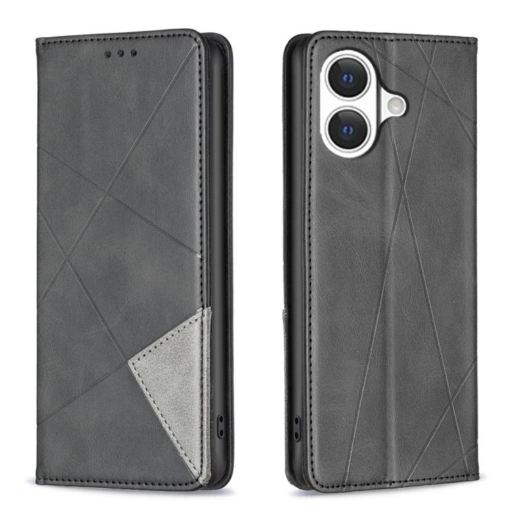 Rhombus Texture Magnetic Leather Phone Case, For iPhone 18 Pro Max/17 Pro Max, For iPhone 18 Pro/17 Pro, For iPhone 17, For iPhone 17 Air, For iPhone 16 Pro Max, For iPhone 16 Pro, For iPhone 16 Plus, For iPhone 16