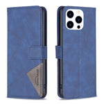 Magnetic Buckle Rhombus Texture Leather Phone Case, For iPhone 17 Pro Max, For iPhone 17 Pro, For iPhone 17, For iPhone Air, For iPhone 16 Pro Max, For iPhone 16 Pro, For iPhone 16 Plus, For iPhone 16