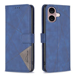 Magnetic Buckle Rhombus Texture Leather Phone Case, For iPhone 17 Pro Max, For iPhone 17 Pro, For iPhone 17, For iPhone Air, For iPhone 16 Pro Max, For iPhone 16 Pro, For iPhone 16 Plus, For iPhone 16