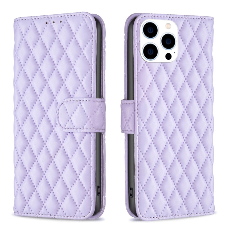 Diamond Lattice Wallet Flip Leather Phone Case, For iPhone 17e / 16e, For iPhone 17 Pro Max, For iPhone 17 Pro, For iPhone 17, For iPhone Air, For iPhone 16 Pro Max, For iPhone 16 Pro, For iPhone 16 Plus