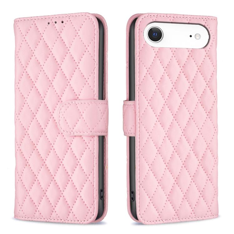 Diamond Lattice Wallet Flip Leather Phone Case, For iPhone 17e / 16e, For iPhone 17 Pro Max, For iPhone 17 Pro, For iPhone 17, For iPhone Air, For iPhone 16 Pro Max, For iPhone 16 Pro, For iPhone 16 Plus