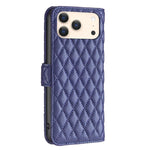 Diamond Lattice Wallet Flip Leather Phone Case, For iPhone 18 Pro/17 Pro, For iPhone 18 Pro Max/17 Pro Max, For iPhone 17e / 16e, For iPhone 17, For iPhone Air, For iPhone 16 Pro Max, For iPhone 16 Pro, For iPhone 16 Plus