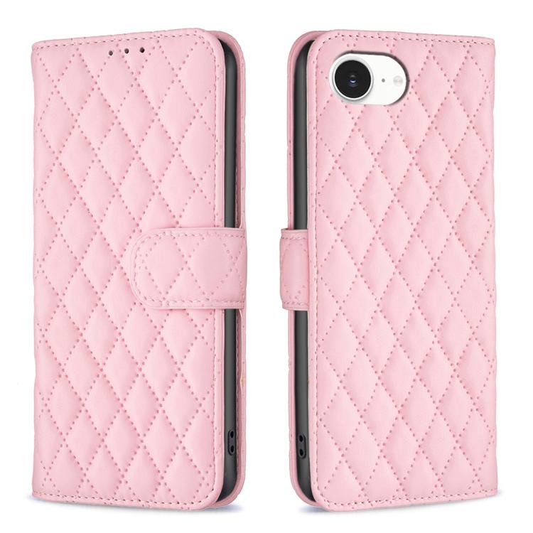 Diamond Lattice Wallet Flip Leather Phone Case, For iPhone 18 Pro/17 Pro, For iPhone 18 Pro Max/17 Pro Max, For iPhone 17e / 16e, For iPhone 17, For iPhone Air, For iPhone 16 Pro Max, For iPhone 16 Pro, For iPhone 16 Plus