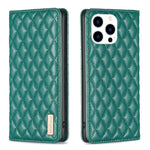 Diamond Lattice Magnetic Leather Flip Phone Case, For iPhone 17 Pro Max, For iPhone 17 Pro, For iPhone 17, For iPhone Air, For iPhone 16 Pro Max, For iPhone 16 Pro, For iPhone 16 Plus, For iPhone 16