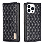 Diamond Lattice Magnetic Leather Flip Phone Case, For iPhone 17 Pro Max, For iPhone 17 Pro, For iPhone 17, For iPhone Air, For iPhone 16 Pro Max, For iPhone 16 Pro, For iPhone 16 Plus, For iPhone 16
