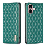 Diamond Lattice Magnetic Leather Flip Phone Case, For iPhone 17 Pro Max, For iPhone 17 Pro, For iPhone 17, For iPhone Air, For iPhone 16 Pro Max, For iPhone 16 Pro, For iPhone 16 Plus, For iPhone 16