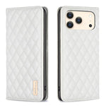 Diamond Lattice Magnetic Leather Flip Phone Case, For iPhone 18 Pro/17 Pro, For iPhone 18 Pro Max/17 Pro Max, For iPhone 17, For iPhone 17 Air, For iPhone 16 Pro Max, For iPhone 16 Pro, For iPhone 16 Plus, For iPhone 16