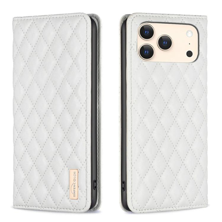 Diamond Lattice Magnetic Leather Flip Phone Case, For iPhone 18 Pro/17 Pro, For iPhone 18 Pro Max/17 Pro Max, For iPhone 17, For iPhone 17 Air, For iPhone 16 Pro Max, For iPhone 16 Pro, For iPhone 16 Plus, For iPhone 16
